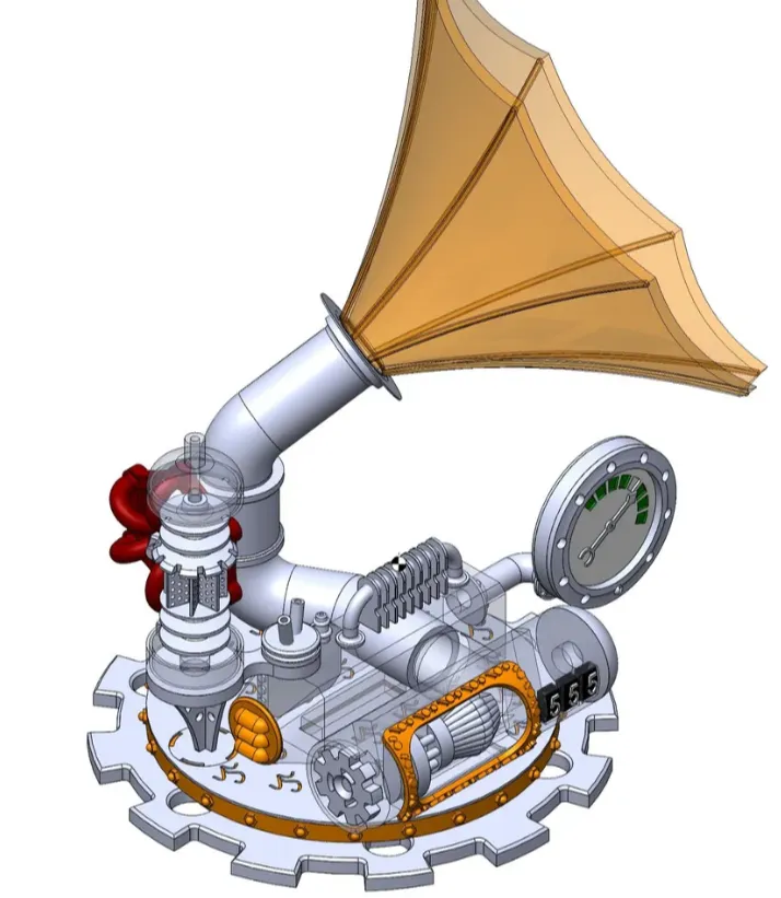 steampunk enceinte passive