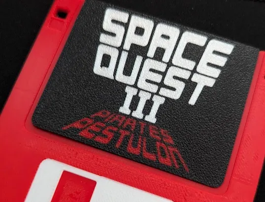 Space Quest 3 Diskette label