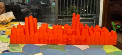 Laptop Stand Ha Noi city Skyline - VietNam