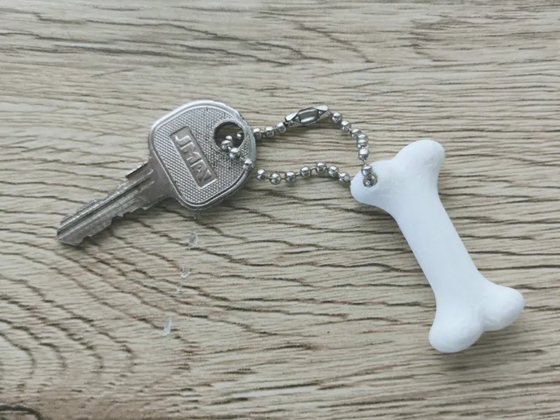 dog bone keychain
