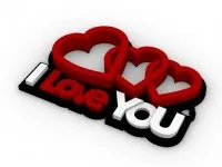 i love you keychain
