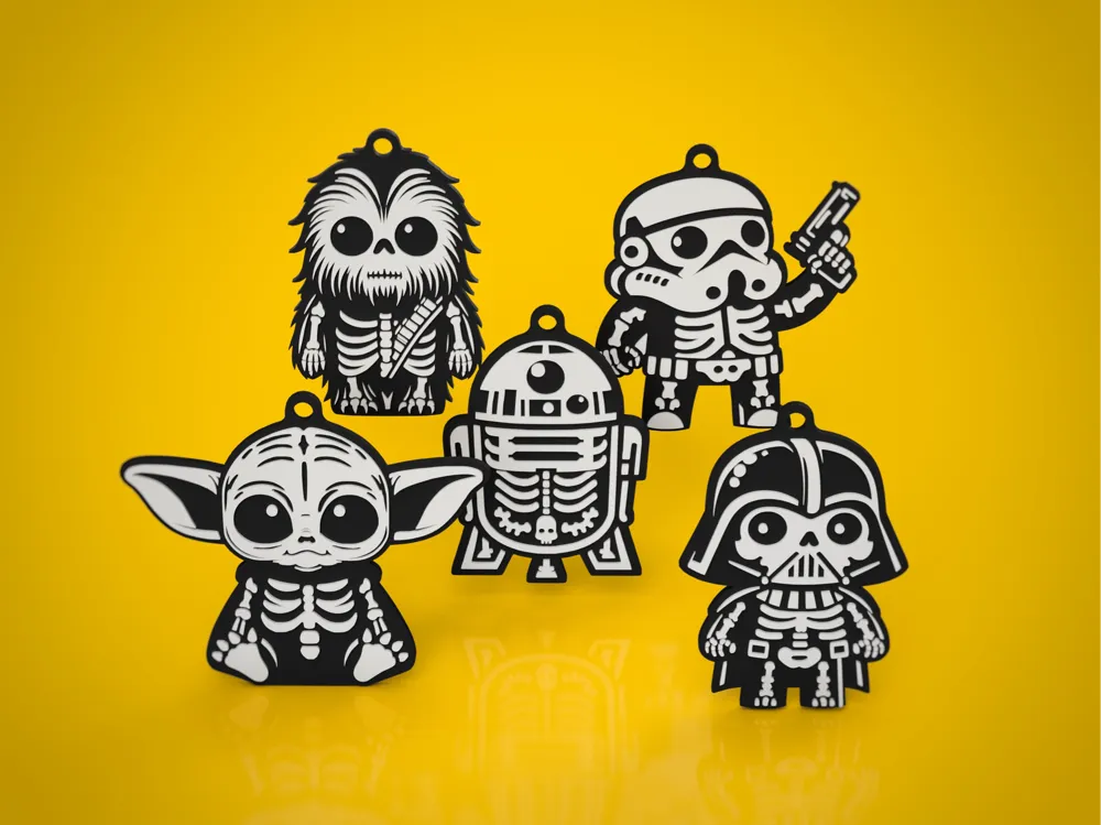 Star Wars Characters set – Halloween Keychains