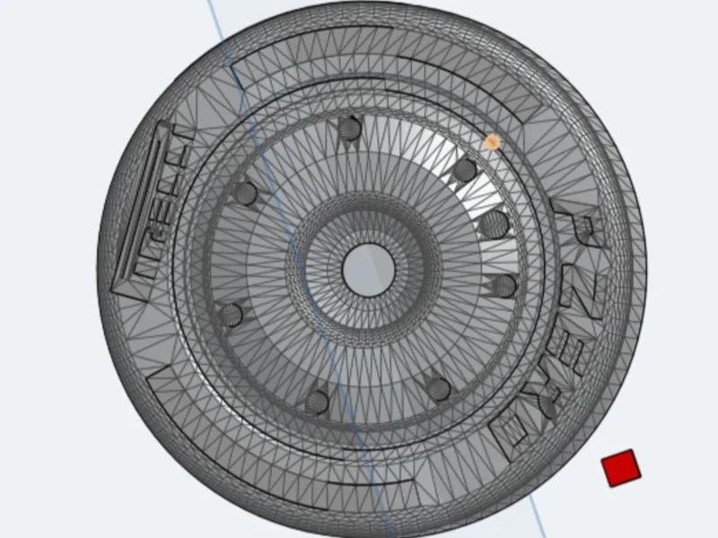 F1 Wheel Croc Charm