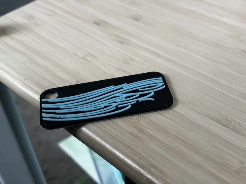 Traditional Ocean Wave Logo Key Chain Tag NFC RFID