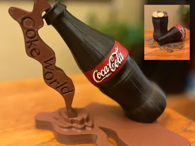 World of Coke Statue (& Piggy Bank)