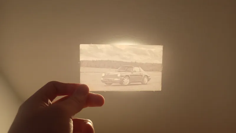 Porsche 911 G-model lithophane