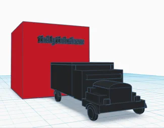 WW1 Board Game Piece (Large Truck - Britain)