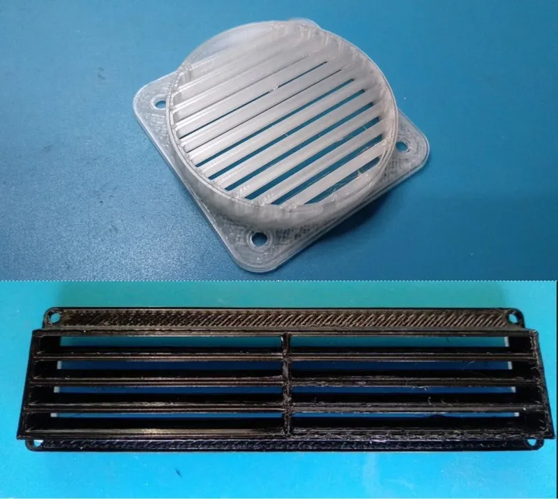 Vents 60mm Fan and Rectangular vent, prevent rain