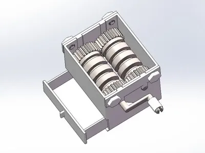 Hand-operated melon seed opening machine