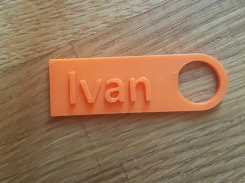 Keychain with name 