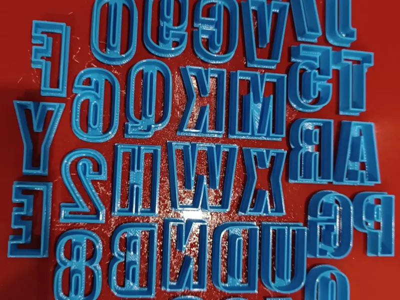 letters numbers cutter literki cyfry