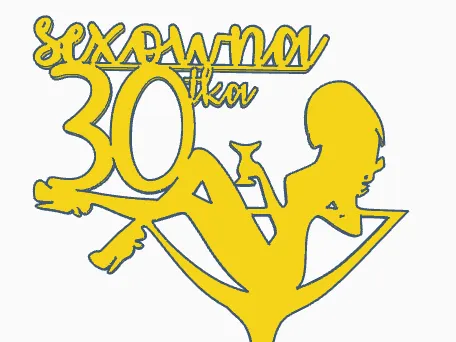 30, 40, 50, 60, 70, 80 lat toppery cake toppers