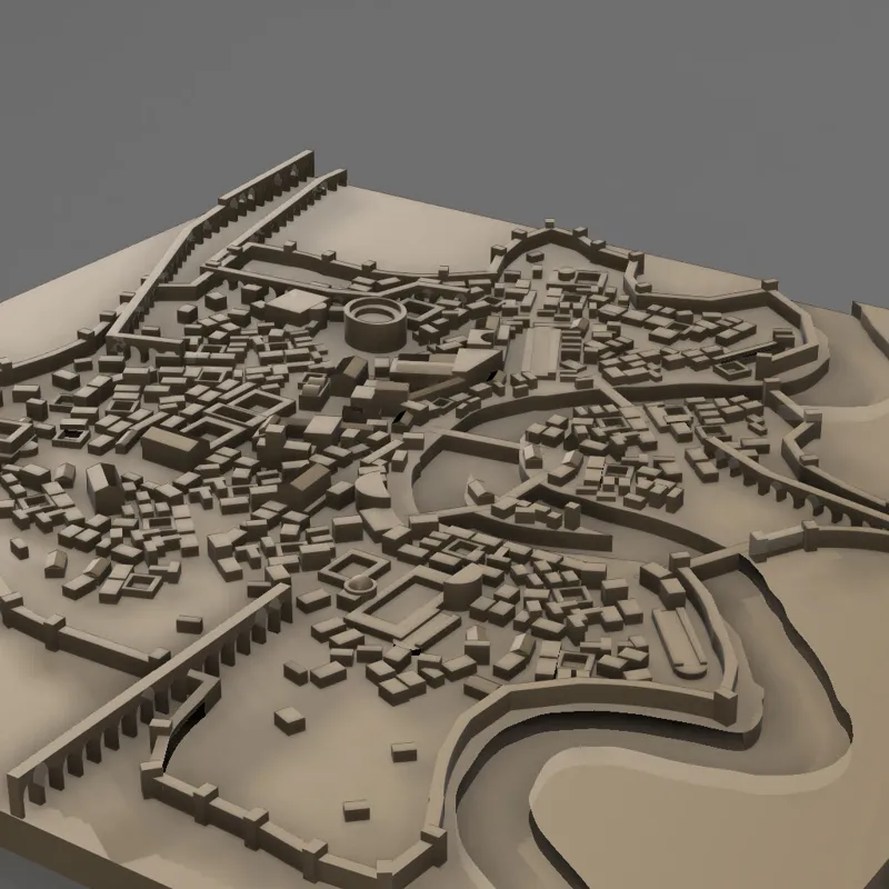 1:7500 Scale Map of Ancient Rome