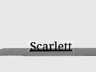 Scarlett name plate 