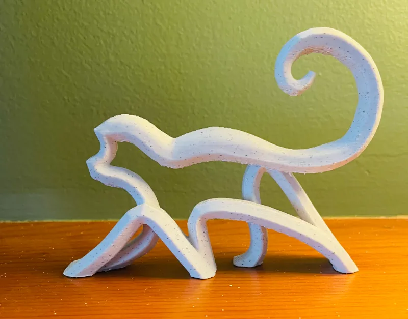 One line monkey decorative art piece