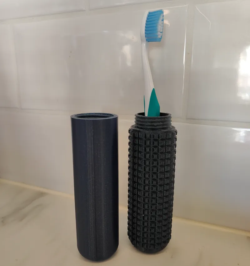 Portable Toothbrush Case - Porcupine pattern