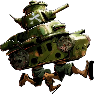 The Japonese Tank Soldier keychain (Metal Slug)