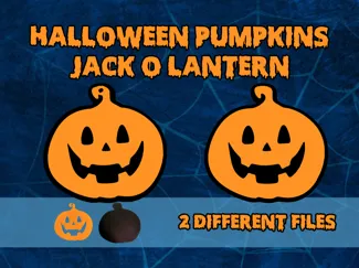 Jack O' Lantern - Halloween Pumpkins (2 Versions)