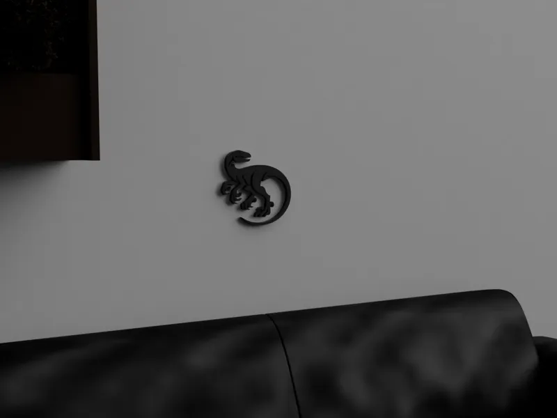 Wand Dinosaurier Kunst