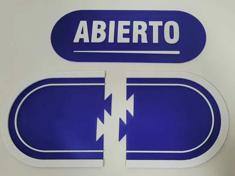 Letrero ABIERTO / CERRADO