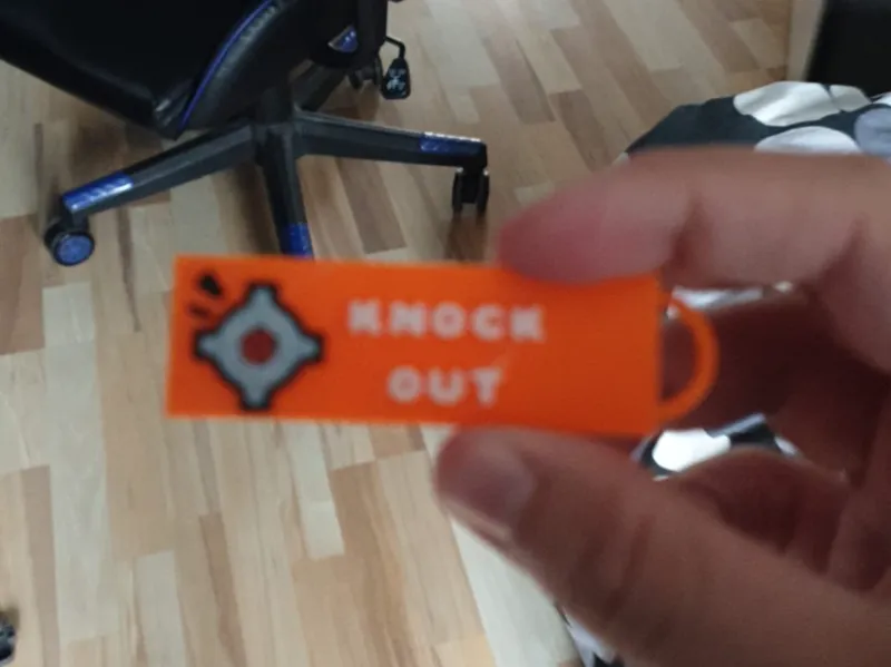 knock out brawl stars keychain 