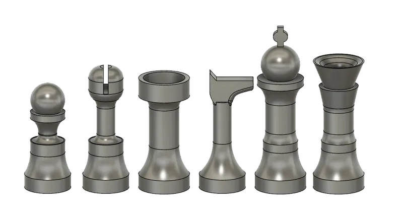 Very Simple Chess Set - No support