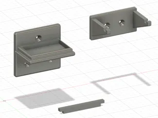 Sasuke's Sword Vertical Wall Mount Bracket