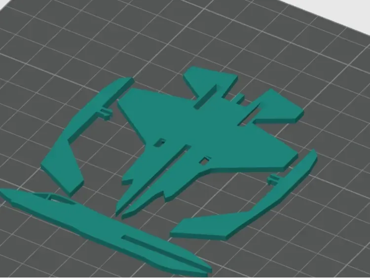 Maquette d'avion de chasse F-35