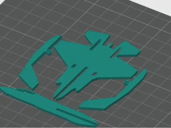 Maquette d'avion de chasse F-35