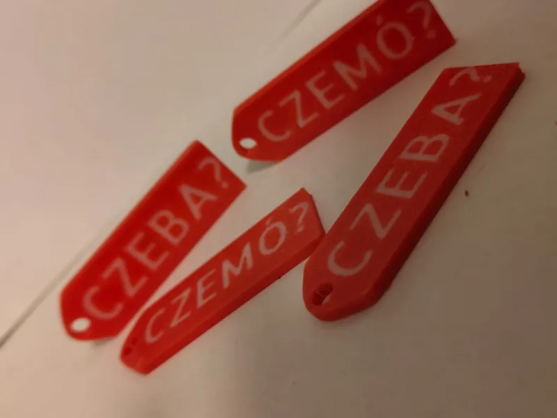 CZEMÓ? CZEBA? Keychain. (polish meme)