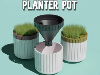 Stylish Self-Watering Pot