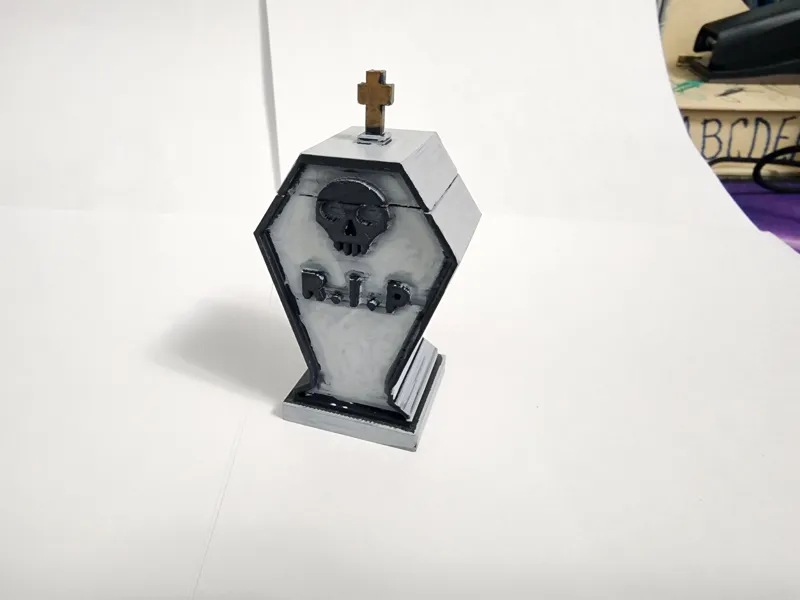 tomb stone candy bin
