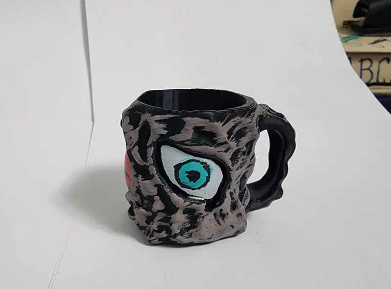 creepy eyeball mug