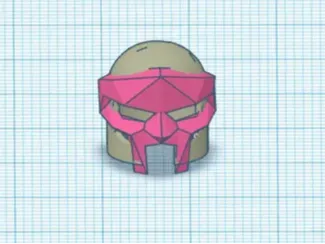 mf doom brick head helmet