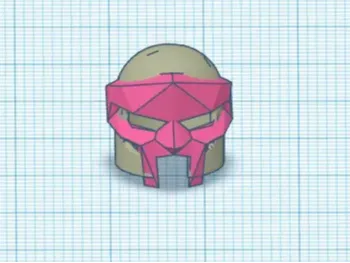 mf doom brick head helmet