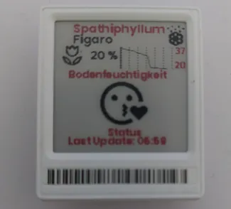 1.54 SoluM E-Paper Price Tag Stand for Flowers