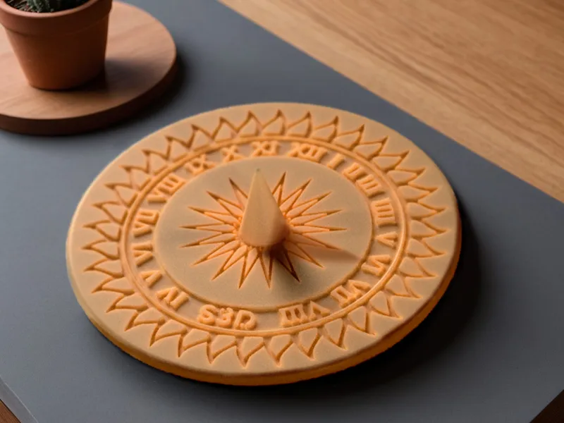 Minimalist Retro Sundial