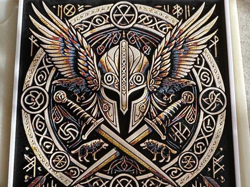 viking helmet hueforge