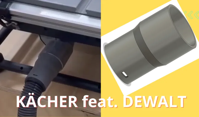 KÄRCHER feat. Dewalt - vacuum adapter