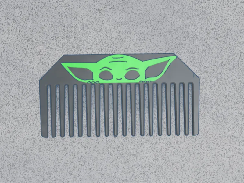 Baby Yoda Small Hair Comb