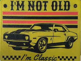 Im Not Old Im Classic Schild