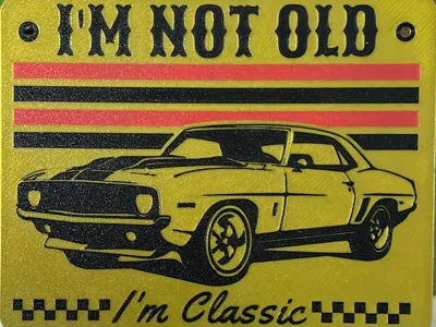 Im Not Old Im Classic Schild
