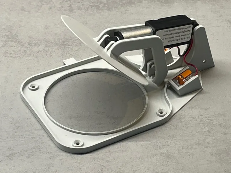 Electric ventilation door/bore opener