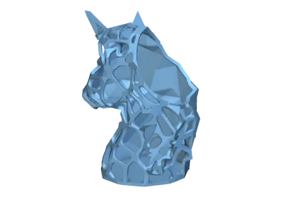 Unicorn Half-Face Hollowed Out Pen Holder