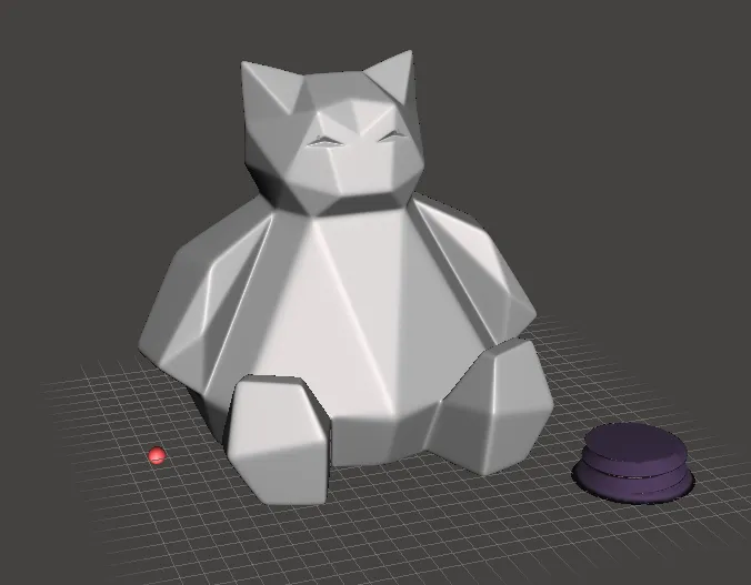 Hucha Snorlax Lowpoly