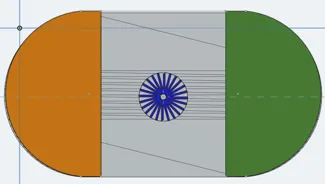 Indian Flag P1s Plug