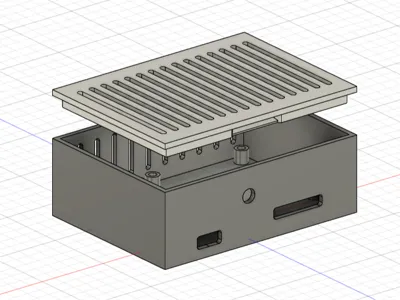 ESP32 (wroom) + dual channel relay module case