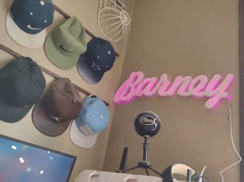 3d Name Plate Barney