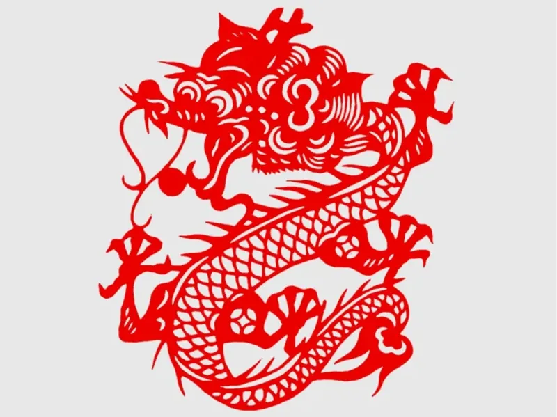 龙图腾窗花