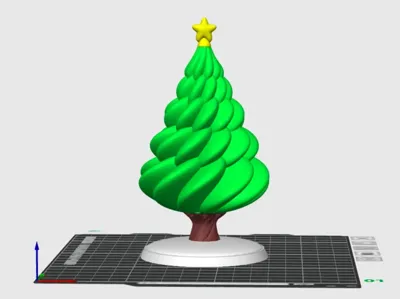 Christmas Tree - Print in Place, No Supports, Suitable for a1mini